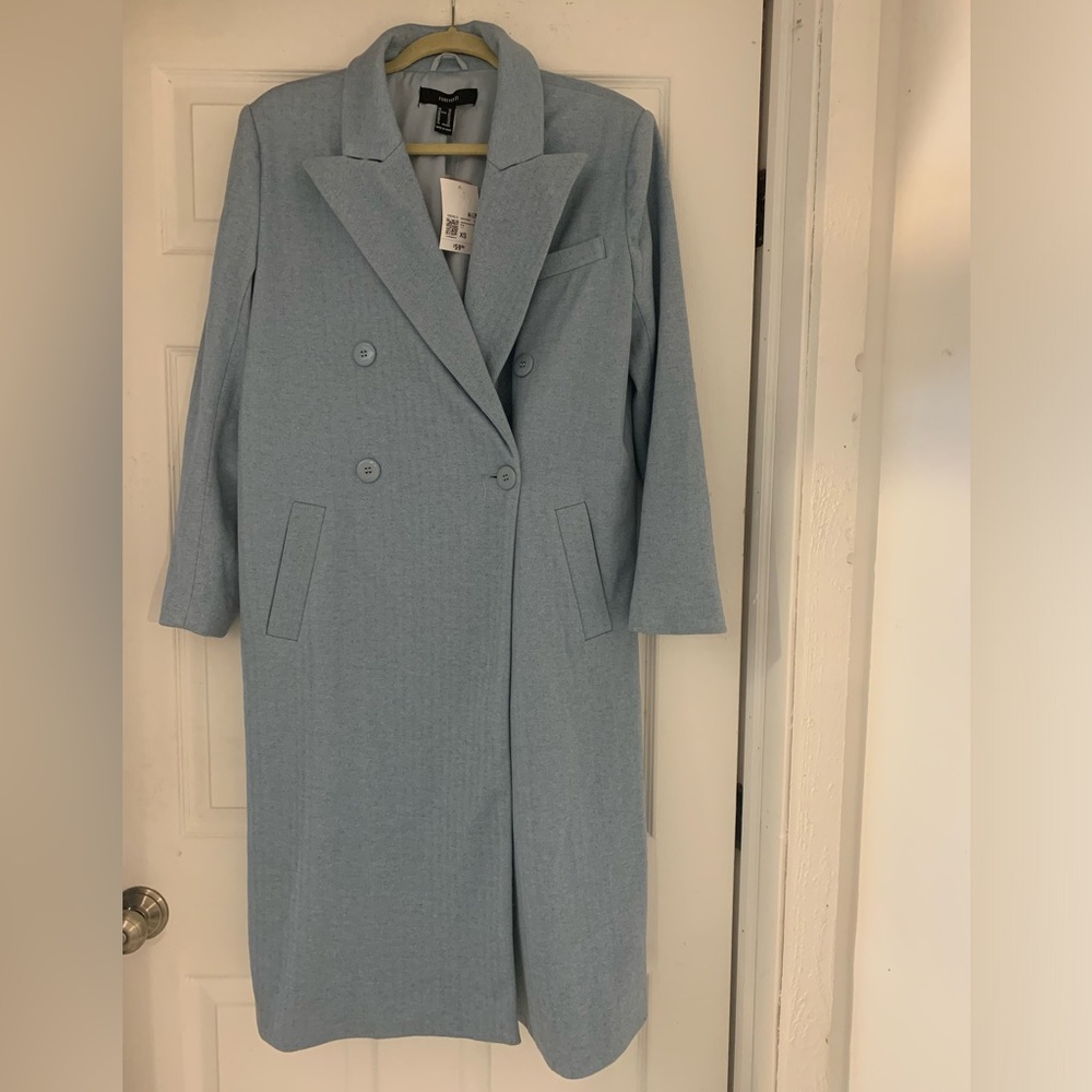 NEW Light Blue Peacoat Size XS NWT